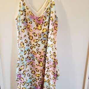 Womens peach love California pastels maxi length summer dress medium
